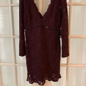 Dark purple Express lace dress